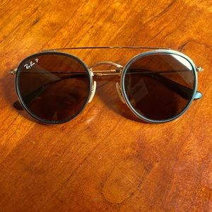 Lightly used round explorer style ray bans